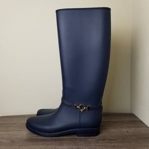 Rain boots with gold details